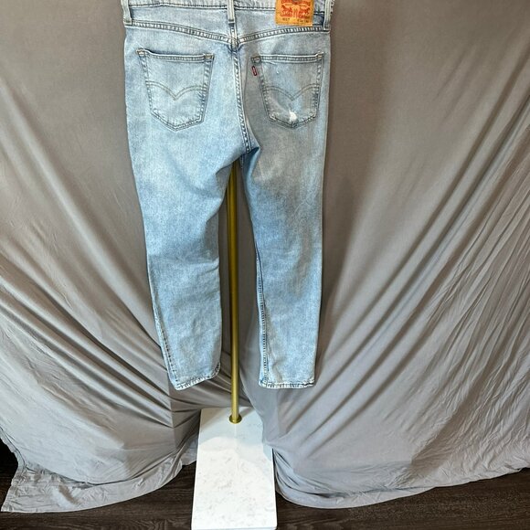 Levi’s 511 Slim Fit Jeans – Light Wash Distressed (W34 L32) - Picture 2 of 3